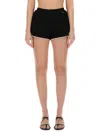 Jacquemus Pleated Knit Shorts Featuring Contrast Trim