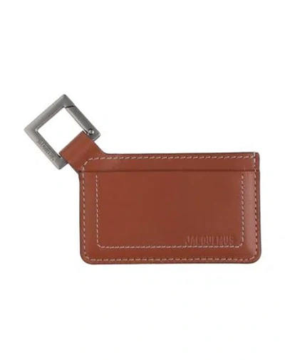 Jacquemus Man Cardholder Brown Size - Leather