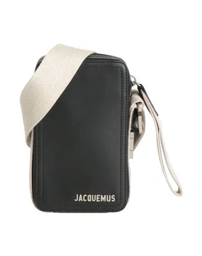 Jacquemus Man Cross-body Bag Black Size - Soft Leather