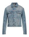 Jacquemus Vintage Light Wash Cropped Denim Jacket In Blue