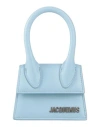 Jacquemus Man Handbag Light Blue Size - Leather
