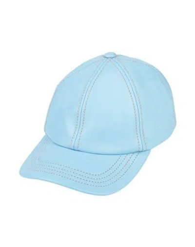 Jacquemus Man Hat Azure Size 7 ⅛ Lambskin In Blue
