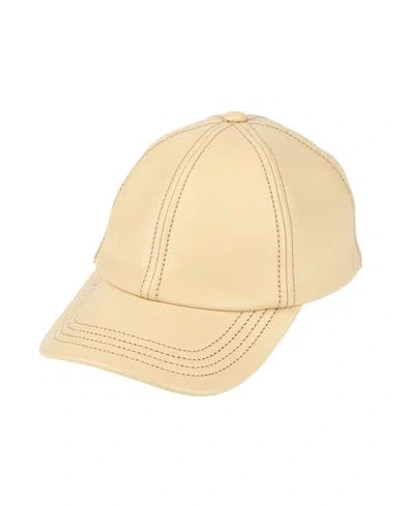 Jacquemus Man Hat Beige Size 6 ⅞ Lambskin In Sand