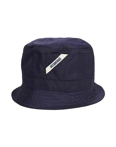 Jacquemus Man Hat Midnight Blue Size 7 ⅜ Polyamide, Acrylic