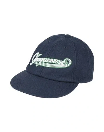 Jacquemus Man Hat Midnight Blue Size 7 ⅛ Wool, Polyamide