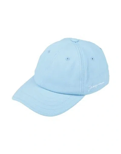 Jacquemus Man Hat Sky Blue Size 7 ⅛ Cotton