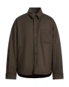 Jacquemus Virgin Wool Overshirt In Green
