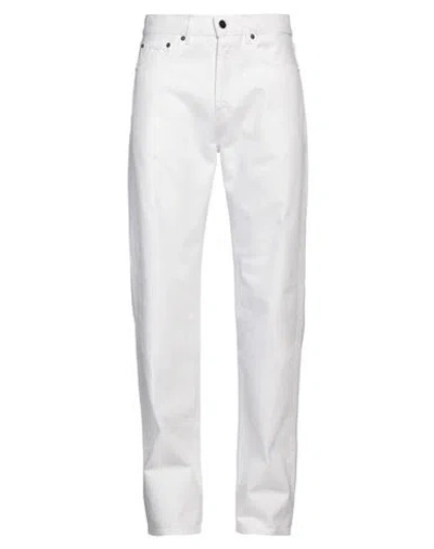 Jacquemus Man Jeans White Size 30 Cotton