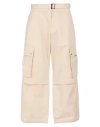 Jacquemus Cargo Gabardine Trousers In Beige