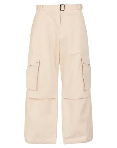 JACQUEMUS JACQUEMUS MAN PANTS BEIGE SIZE 36 COTTON, LINEN
