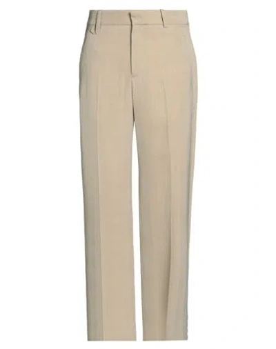 Jacquemus Man Pants Beige Size 34 Viscose, Silk