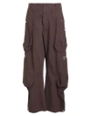 Jacquemus Man Pants Chocolate Brown Size 32 Cotton In Brown