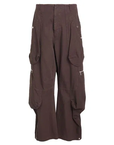 Jacquemus Man Pants Chocolate Brown Size 32 Cotton