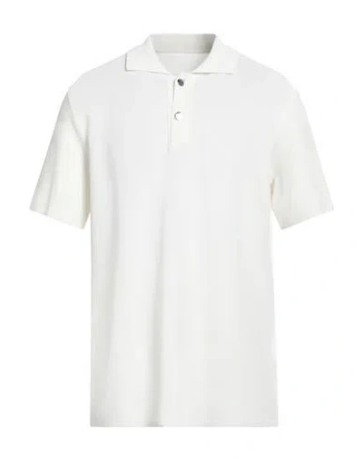 JACQUEMUS JACQUEMUS MAN POLO SHIRT WHITE SIZE M VISCOSE, POLYESTER