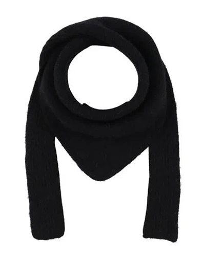 Jacquemus Man Scarf Black Size - Alpaca Wool, Polyamide, Wool