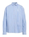 JACQUEMUS JACQUEMUS MAN SHIRT LIGHT BLUE SIZE 42 COTTON