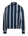Jacquemus La Chemise Papier Striped Boxy Shirt In Navy