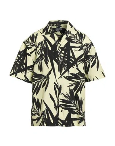 JACQUEMUS JACQUEMUS MAN SHIRT PASTEL YELLOW SIZE 42 COTTON