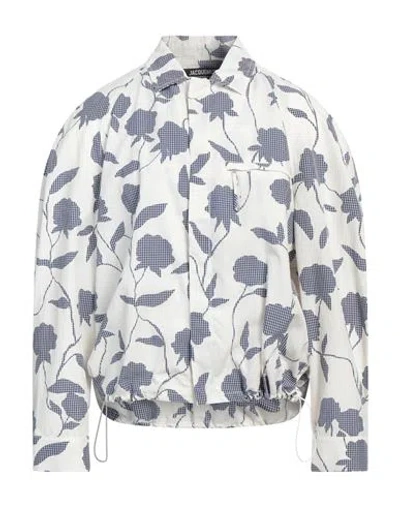 Jacquemus Man Shirt White Size 38 Acetate, Viscose, Cotton