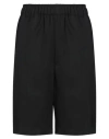 Jacquemus Le Bermuda Juego Jacd Pinstripe Black In Black