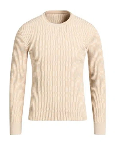 Jacquemus Man Sweater Beige Size Xl Cotton, Polyamide, Elastane In Neutral