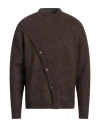 Jacquemus Man Sweater Brown Size M Polyamide, Acrylic, Alpaca Wool, Wool In Brown