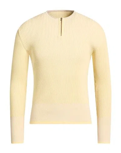 Jacquemus Man Sweater Pastel Yellow Size Xl Viscose, Polyester In Multi