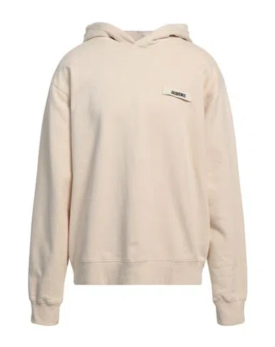Jacquemus Man Sweatshirt Beige Size Xl Cotton In Beige