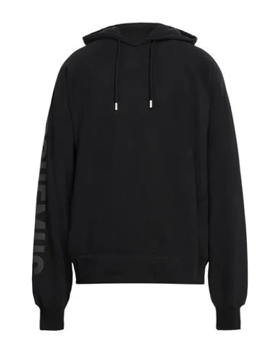 JACQUEMUS JACQUEMUS MAN SWEATSHIRT BLACK SIZE XL COTTON