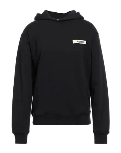 Jacquemus Man Sweatshirt Black Size Xxl Cotton