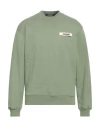 Jacquemus Man Sweatshirt Light Green Size Xl Organic Cotton