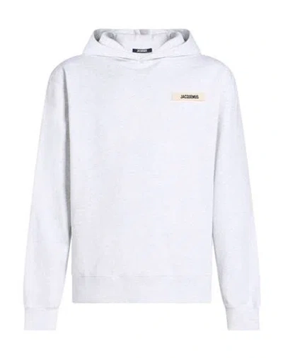 Jacquemus Man Sweatshirt Light Grey Size Xxl Cotton In Gray