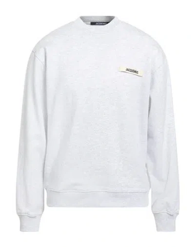 Jacquemus Man Sweatshirt Light Grey Size Xxl Organic Cotton
