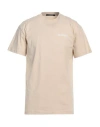 Jacquemus Man T-shirt Beige Size Xxl Organic Cotton In Neutral