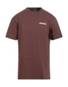 Jacquemus Man T-shirt Chocolate Brown Size Xl Organic Cotton