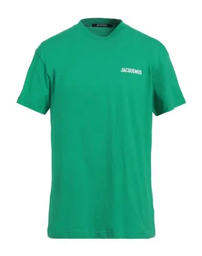 Jacquemus Man T-shirt Green Size Xxl Organic Cotton