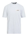Jacquemus Man T-shirt Light Grey Size Xxl Organic Cotton