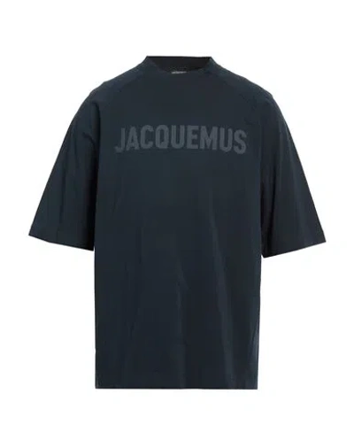 Jacquemus Le Typo Cotton Logo Graphic T-shirt In Brown