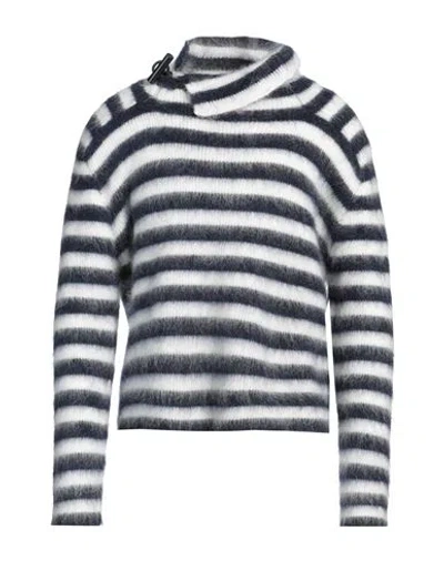 JACQUEMUS JACQUEMUS MAN TURTLENECK NAVY SIZE XL MOHAIR WOOL, POLYAMIDE, MERINO WOOL