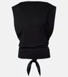 Jacquemus Marcel Open-back Blouse In Black