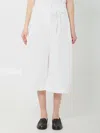 Jacquemus Le Marin High-rise Cotton-poplin Wide-leg Shorts In White