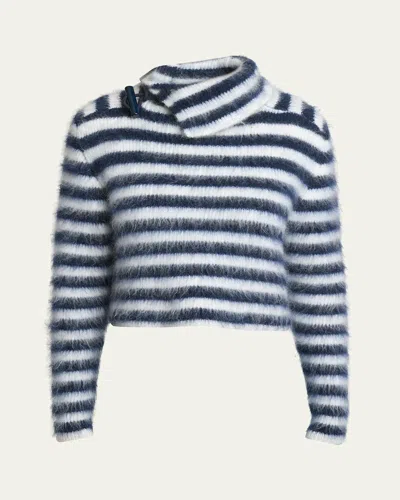 JACQUEMUS MARINA STRIPE MOHAIR SWEATER