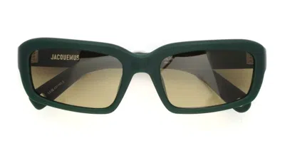Jacquemus Marino - Matte Green / Green Lens Sunglasses