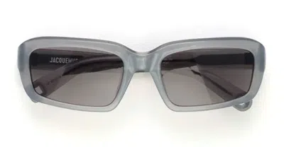 Jacquemus Marino - Metallin Grey / Grey Lens Sunglasses In Gray