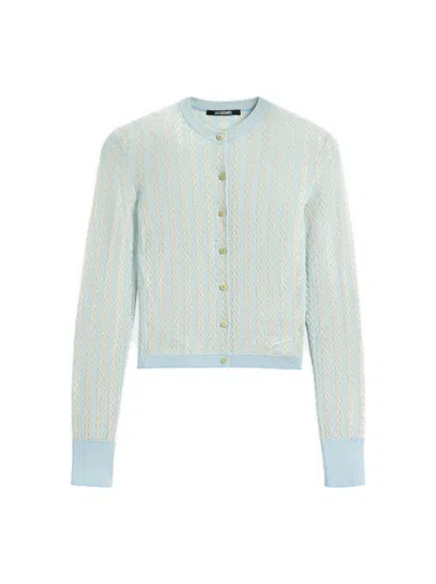 Jacquemus Marino Cardigan Blue And Multicolor