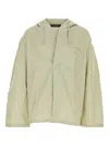Jacquemus Nautical Style Buttoned Jacket Hood In Green