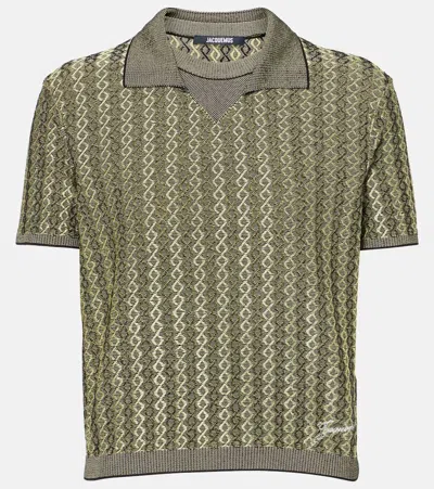 JACQUEMUS MARINO JACQUARD POLO SHIRT
