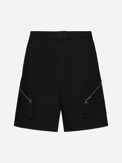 Jacquemus Marrone Cotton Shorts In Black