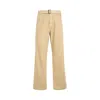 JACQUEMUS MARRONE RELAX FIT PANTS