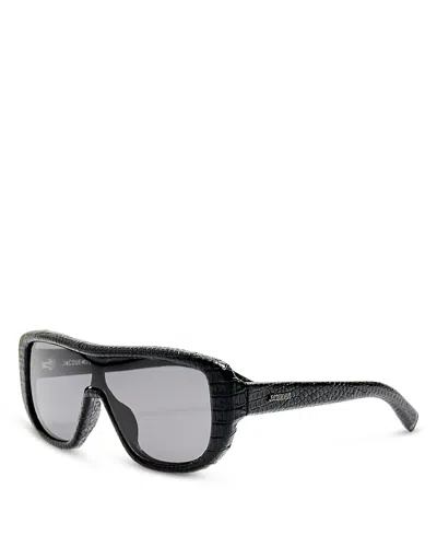 Jacquemus Masco Shield Sunglasses, 130mm In Black